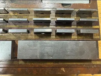USED ELISTROM/DEARBORN 35-PIECE GAGE BLOCK SET