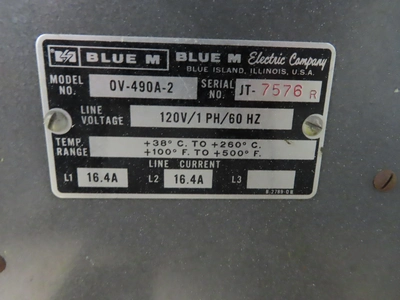 USED Blue M OV-490A-2