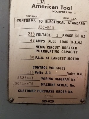 American HMT Engine Lathe