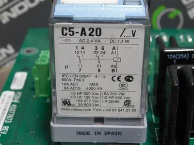 Vutek Inc. 45077673 SACO Power Board Rev.C4 Damaged Terminal Recepticle Used