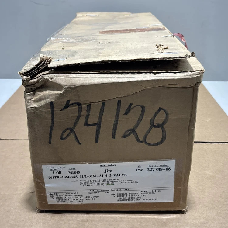 New | in-Stock Alfa Laval 761TR-10M-29S-11/2-316L-34-4-3 Valves/Fittings Indiana US | J&J Industrial Supply #1542790
