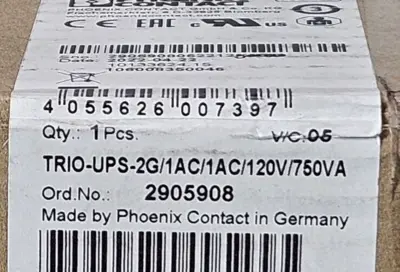 Phoenix Contact TRIO-UPS-2G/1AC/1AC/120V/750VA Power Supply. (BIN515)