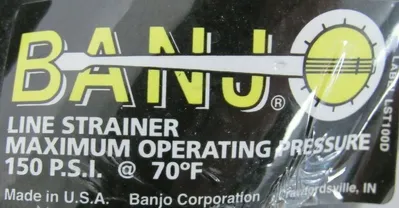 NEW BANJO LINE STRAINER 1" PIPE SIZE 19793K113 3230531