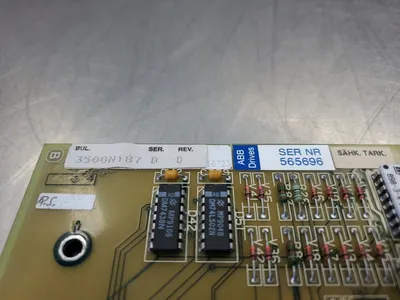 ABB 3500N187 Ser. B Rev D DRIVE LOGIC BOARD. 3A