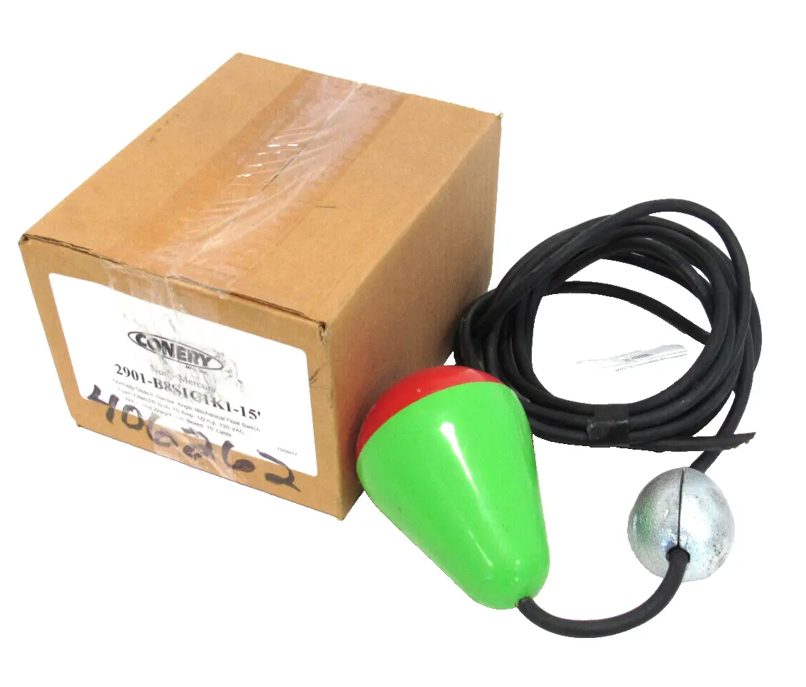 NEW CONERY 2901-B8S1C1K1-15' FLOAT SWITCH MECHNA10 2901B8S1C1K115