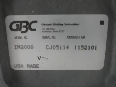 GBC Image Maker 2000 Comb Inserter