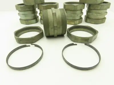 3-1/2" EMT Conduent Compression Connector Rigid IMC Die Cast Lot of 7