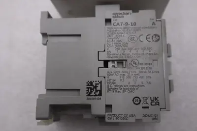 NEW OPEN BOX Sprecher & Schuh CA7-9-10 Contactor SERIES A STK K3263CC
