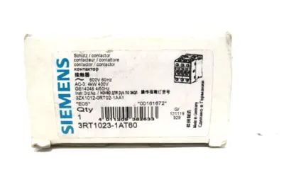 NEW SIEMENS 3RT1023-1AT60 CONTACTOR 3RT10231AT60