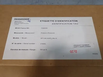 NEW MEASUREMENT SPECIALTIES XP1148300PS