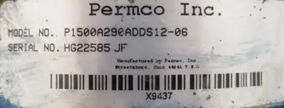 NEW PERMCO P1500A290ADDS12-06 HYDRAULIC PUMP P1500A290ADDS1206