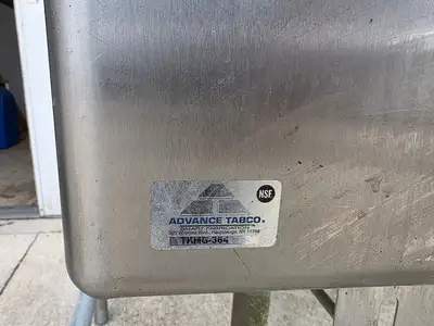 Used Advance Tabco Used 48" Stainless Steel Commercial 1 Compartment Sink with Faucet - SS398 - TH2 Sinks Illinois US | Falcon Restaurant Supply #1373719