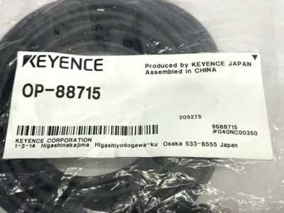 USED KEYENCE SINGLE ENDED FEMALE CORDSET M8 4-PIN 5M