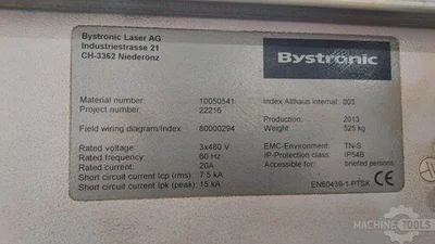 USED 2013 BYSTRONIC BYSPRINT FIBER 3015