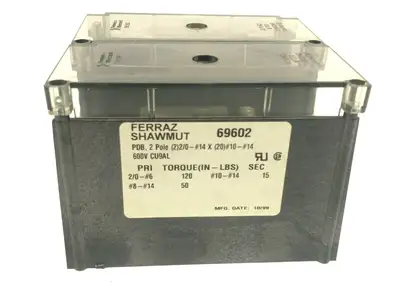 Used Ferraz Shawmut 69602 Terminal Blocks Michigan US | Maverick Industrial Sales #1398634