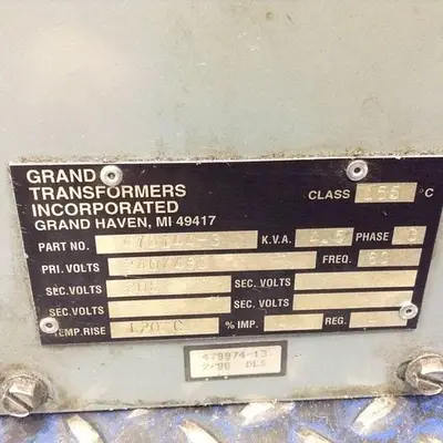 USED GRAND TRANSFORMERS 470144-3