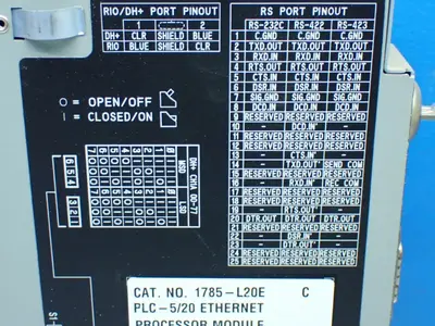 Used ALLENBRADLEY 1785L20E PLC Processors Ohio US | HGR 24 #1095265