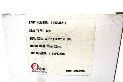 NEW SEALED ORION ENGINEERED SEALS A10504A319 SEAL TYPE BPD