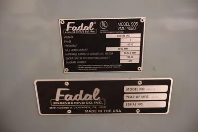 1995 FADAL VMC-4020 CNC Milling | MD Equipment Services LLC (20)