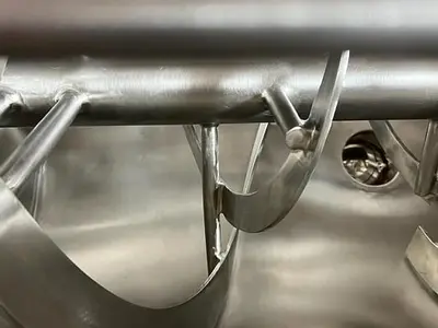 New 10 Cubic Foot Stainless Steel Ribbon Mixer, 5 HP #4679768