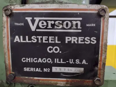 35 TON VERSON 24" X 96" FLANGE BED MECHANICAL PRESS BRAKE: STOCK #20241