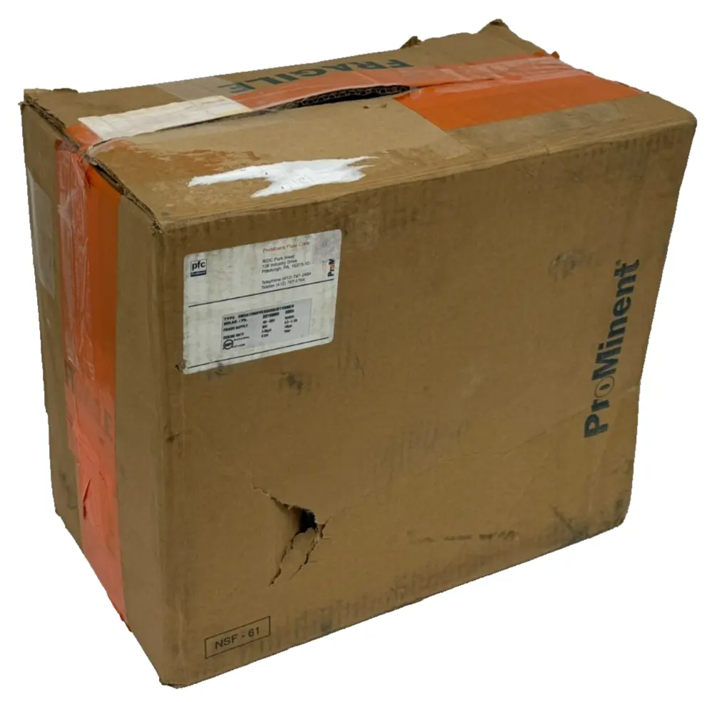 NEW PROMINENT FLUID CONTROLS GMXA1009PPE3Q000UD11000EN DOSING PUMP GMXA