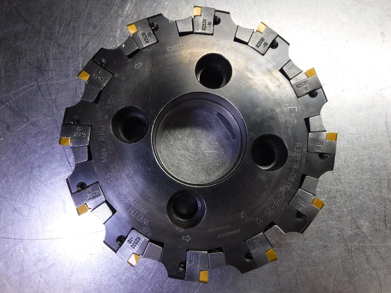 Carboloy 8" Indexable Facemill 2.5" Arbor R335.18-08.00-096-25-12 (LOC1728B)