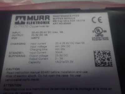 New | in-Stock MURR ELEKTRONIK 85460 Input / Output Modules | HGR 24 #752787