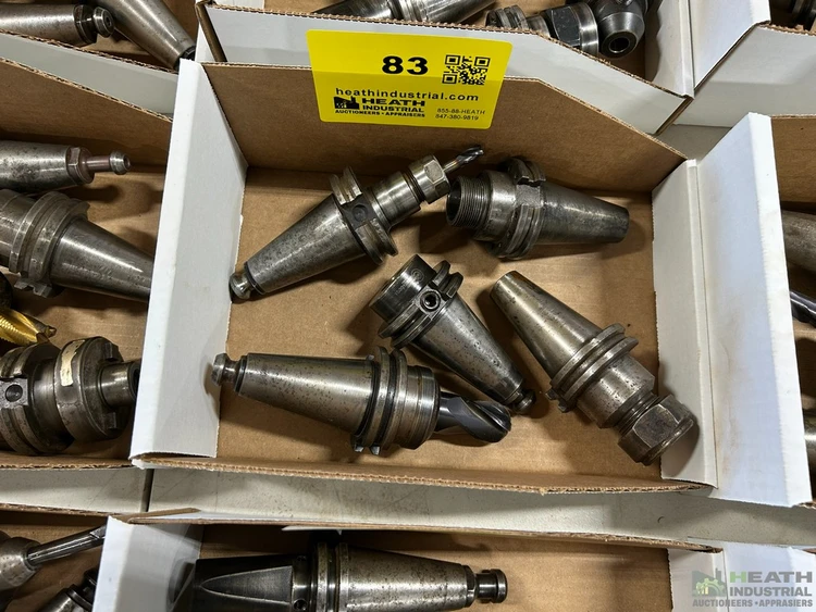 Used _UNKNOWN_ (5) ASSORTED CAT40 TOOL HOLDERS WITH TOOLING CAT Holders Illinois US | Heath Industrial Auction Services #1549681