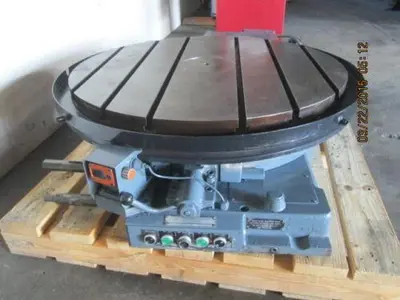 42" Lucas precision motorized rotary table with CNC connectors