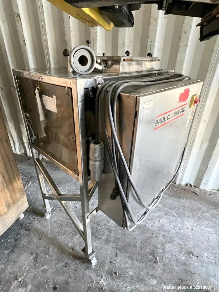 Used Paul O Abbe Stainless Steel Fluidizer – 0.7 Cu Ft for Sale