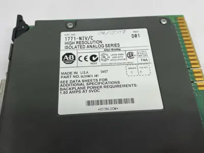 USED ALLEN-BRADLEY SER C HIGH-RESOLUTION ISOLATED ANALOG INPUT MODULE 8-CHAN