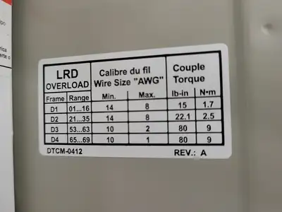 USED SCHNEIDER ELECTRIC LE1D093A72OG70