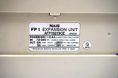 USED MATSUSHITA ELECTRIC NAIS FP1-E24