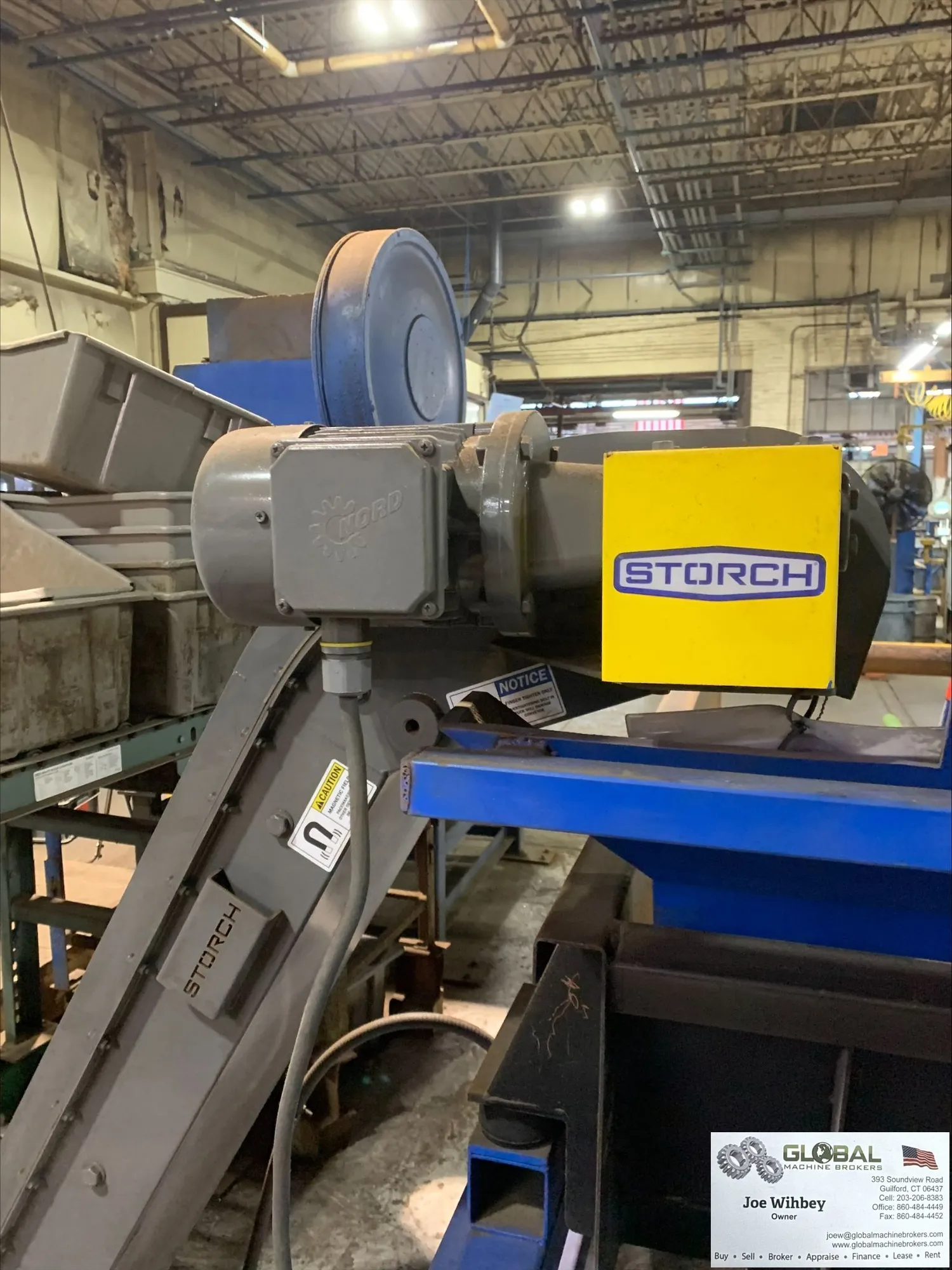 Stroch 2024 Magnetic Conveyor 18" W x 11' L x 5' Discharge