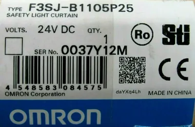 NEW OMRON F3SJ-B1105P25 LIGHT CURTAIN SET F3SJ-B1105P25-D F3SJ-B1105-25-L