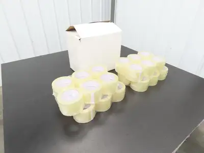 24 Rolls 3" Wide Clear Tape Packaging Carton Sealing Tape 72mm 110 Yard 2 Mil