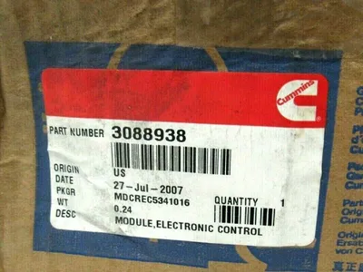 NEW CUMMINS 3088938 ELECTRONIC CONTROL MODULE 3408324
