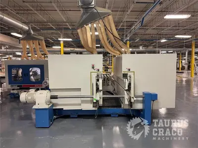 Used 2019 E-CHAIN ECT-48S ANGULAR DOUBLE END-TENONER LINE Woodworking Tenoners Ontario CA | Taurus Craco Machinery Inc #1314188