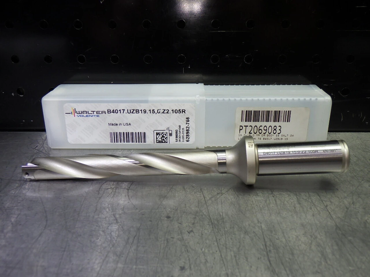 Walter 15mm Coolant Thru Drill Drill 19mm Shank B4017.UZB19.15,0.Z2.105R (LOC2793D)
