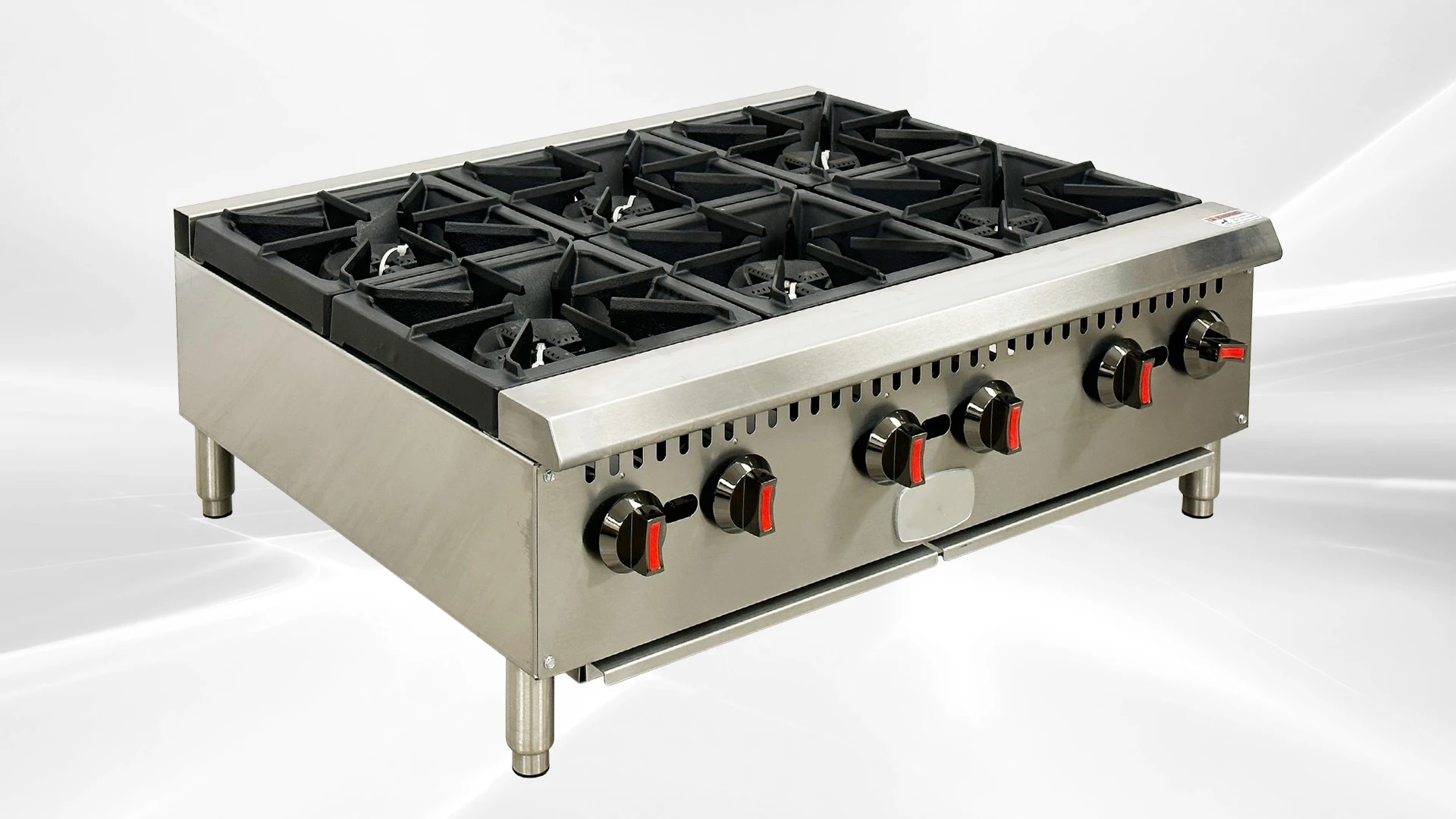171-0447 36" 6-Burner Gas Hot Plate