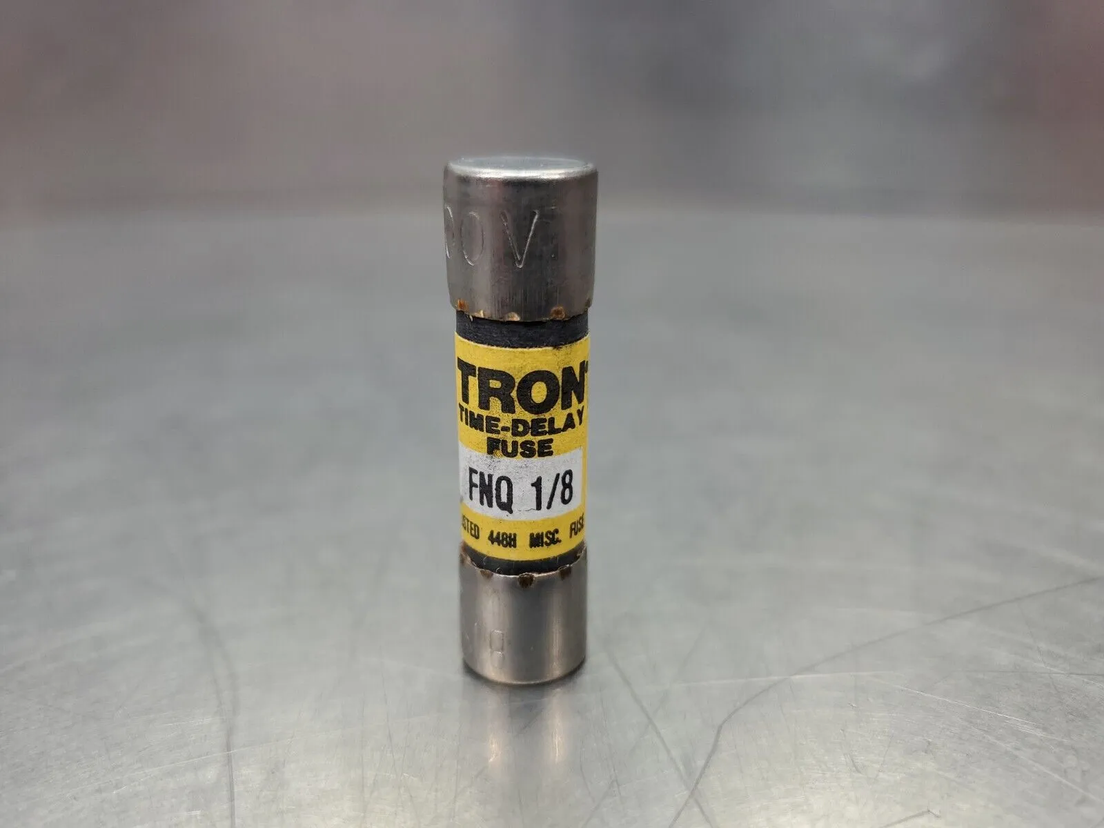 TRON FNQ 1/8 TIME-DELAY FUSE, 500VAC 10kA. 4D-BOX#2
