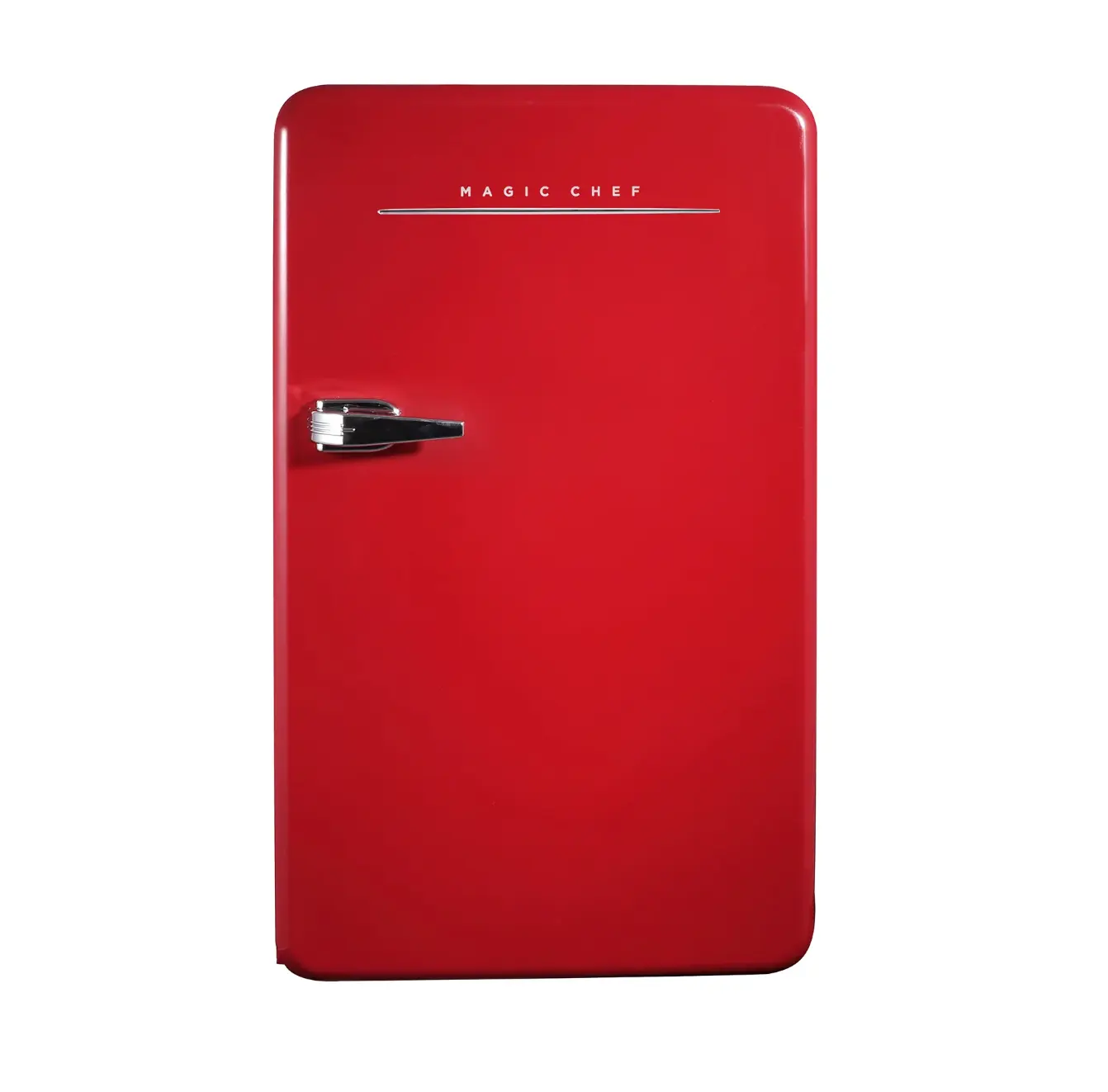 Magic Chef 3.2 CU. FT. RETRO MINI REFRIGERATOR IN RED, WITHOUT FREEZER
