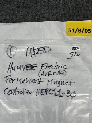 Used Humvee Electric Permanent Magnet Controller HEPC11-30 HEPC11-30 Electrical Controls California US | Davliegogo LLC #1707918