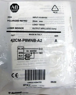 NEW ALLEN BRADLEY 42CM-P8MNB-A2 SENSOR 42CMP8MNBA2 SERIES A