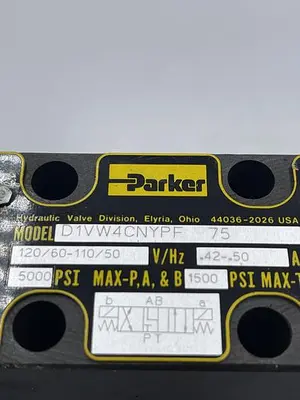 Used PARKER PARKER D1VW4CNYPF, D61VW2C6NYPF Parts (Hydraulics and Pneumatics) | ND Industrial Surplus #1214013