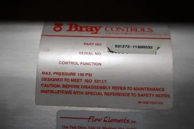 Bray 931272-11300532 Pneumatic Actuator w/  Valve -STOCK GF224