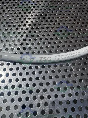 USED ACE SANITARY TSC AF P22095US FLEXIBLE HOSE 50" W/ 1/2" SANITARY FITTING