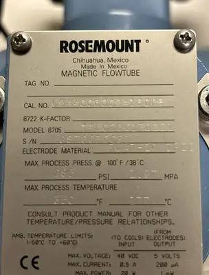 New | in-Stock ROSEMOUNT 8705TPE020C1F0221 Misc Electrical & Power Parts | Surplus Asset Holdings #1220113