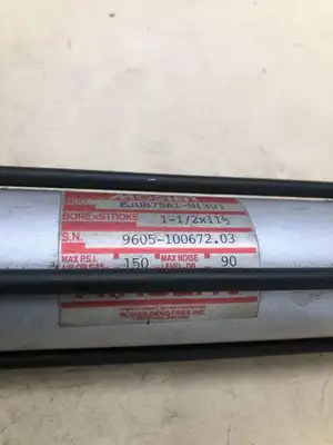 Mosier EJ0875A1-N(30) Pneumatic Cylinder 1-1/2″ Bore 11-1/2″ Stroke 150PSI 90dB